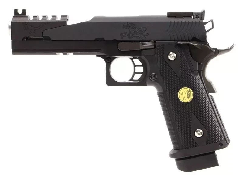 Imagen 1 de Pistolet WE Hi-Capa 5.1 Black Dragon (B) GBB Gaz Blowback - Noir + chargeur supplémentaire tokio marui !