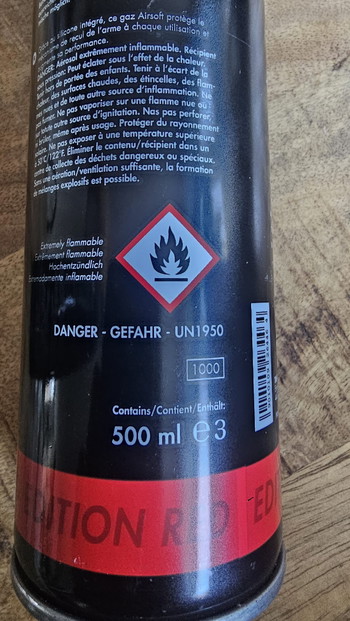 Imagen 3 de 5x Professional Performance Red Gas 500ml