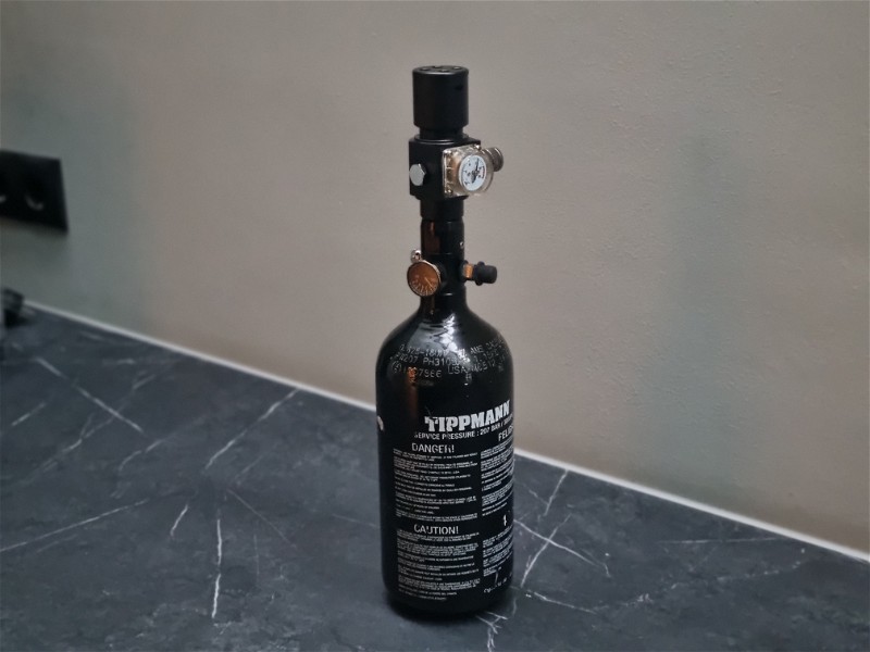 Image 1 for HPA 0.8L fles Tippmann met Balystik regulator