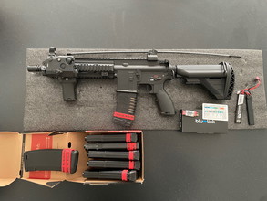 Bild für Te koop: Specna Arms SA-H20 Edge 2.0 (met Gate Aster) +7 midcap magazijnen + Blue-Link adapter