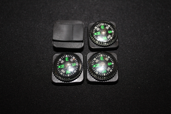 Image 3 for 4x Minimalistische compact kompas voor uurwerk, molle gear, etc...