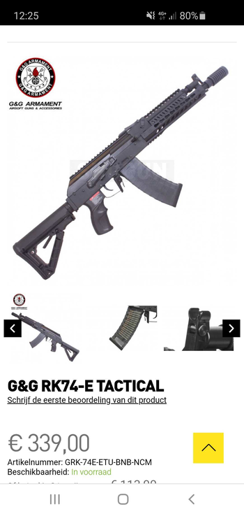 Image 4 for G&G RK74-E incl 7 mags!