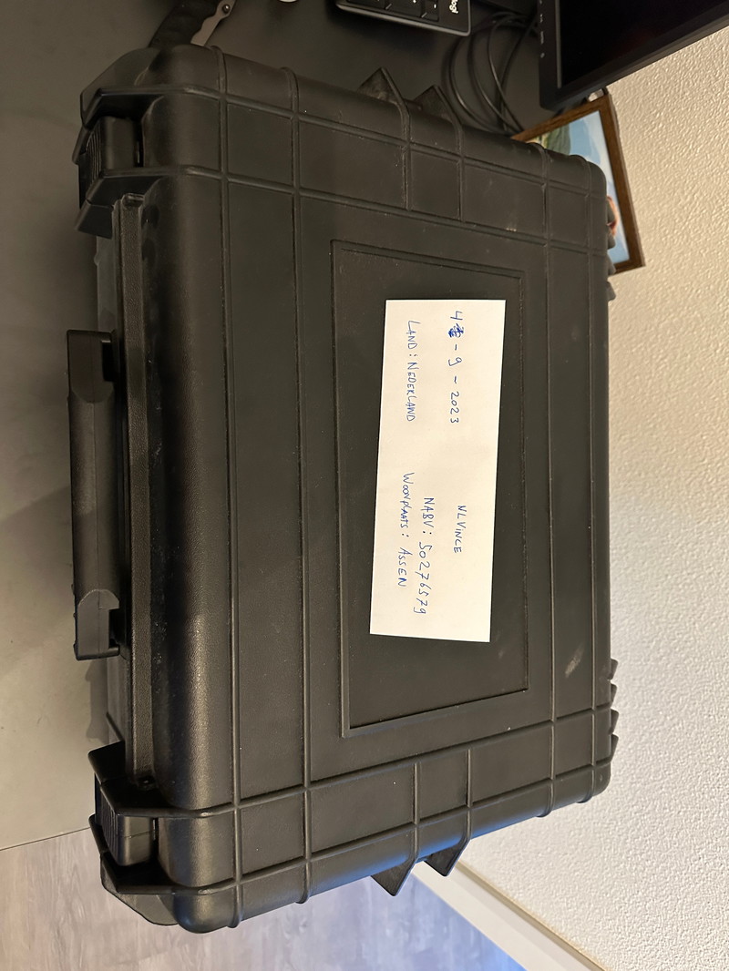Image 1 for vidaXL Hardcase transportkoffer met schuimvulling zwart