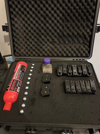 Image 4 for vidaXL Hardcase transportkoffer met schuimvulling zwart