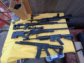 Image pour Meerdere replicas te koop: Wild Hog, ICS m4, LCT AK74, Dragunov, aw.308, p226