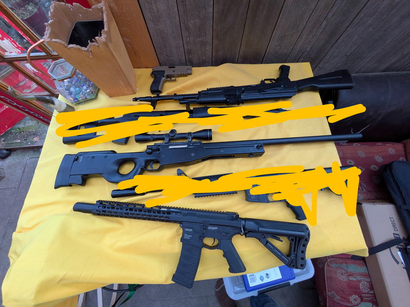 Bild 1 für Meerdere replicas te koop: G&G Wild Hog, LCT AK74, aw.308, p226