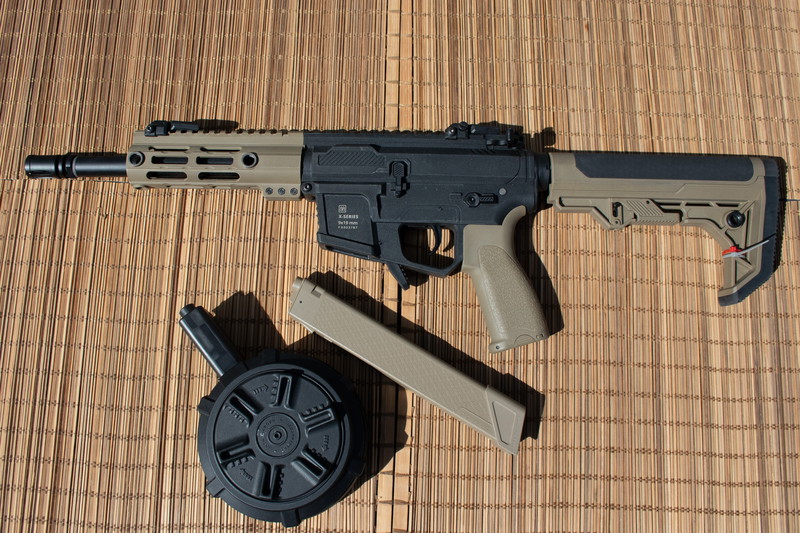 Image 1 pour Specna Arms SA-FX01 FLEX X-ASR + G&G ARP 9 Drum Mag 1500rds