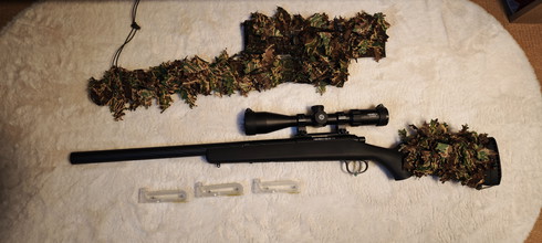 Afbeelding van SSG-10 met scope, 3 mags en 3d camouflage